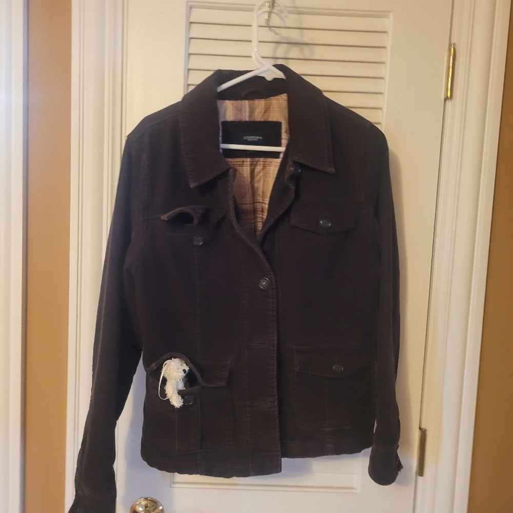 Womens Beautiful Dark Brown Corderoy Jacket